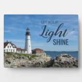 Plaque Photo Lighthouse Inspirational Quote (Devant)