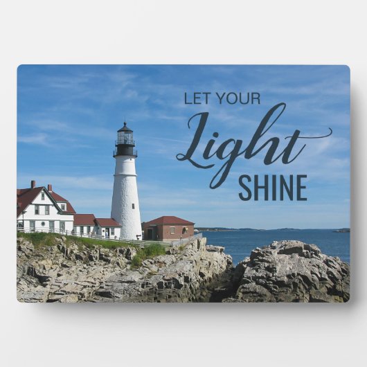 Plaque Photo Lighthouse Inspirational Quote  (Devant)