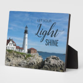 Plaque Photo Lighthouse Inspirational Quote  (Côté)