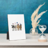 Plaque Photo Ligne de vaches patriotiques Conception de chemise (Côté)