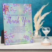 Plaque Photo Lilac Oublie-moi-pas les fleurs merci (Côté)