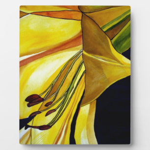 Plaque Photo lily Yellow Golden Splendor peinture originale