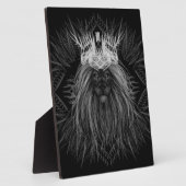 Plaque Photo Lion avec monogramme de couronne (Côté)