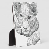 Plaque Photo Lion Cub (Côté)