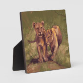 Plaque Photo Lion Cubs (Recto)