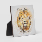 Plaque Photo Lion de Judah Café Table Easel (Recto)