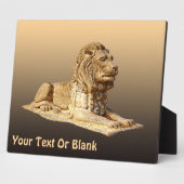 Plaque Photo Lion de pierre (Côté)