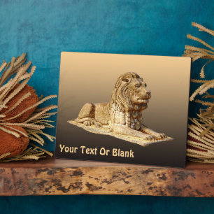 Plaque Photo Lion de pierre