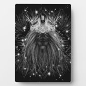 Plaque Photo Lion d'étoile avec monogramme de couronne (Devant)