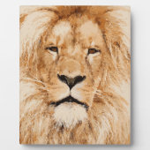PLAQUE PHOTO LION PORTRAIT (Devant)