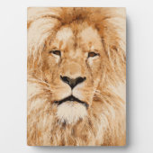 PLAQUE PHOTO LION PORTRAIT (Devant)