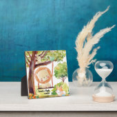 Plaque Photo Lion, Renard, Lapin et Oiseaux Brut Nature (Insitu)