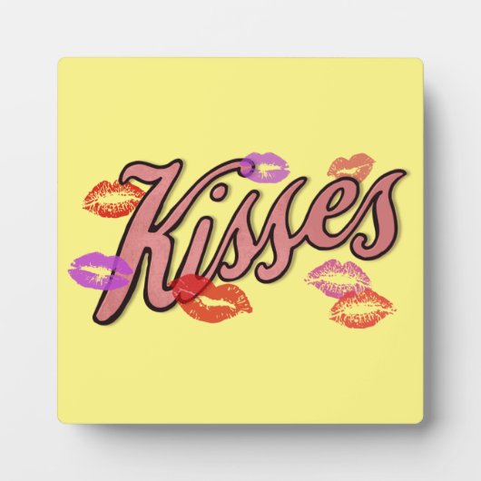 PLAQUE PHOTO LIP KISSES (Devant)