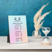 LISTE DE SERVICE Holographique moderne EYELASH SAL