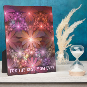 Plaque Photo Lit De Fleurs Brillant Abstrait Fractal Art Best M