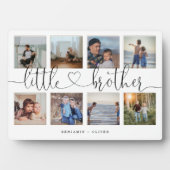 Plaque Photo Little Brother Script Brothers Cadeau Photo Collag (Devant)