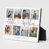 Plaque Photo Little Brother Script Brothers Cadeau Photo Collag (Côté)
