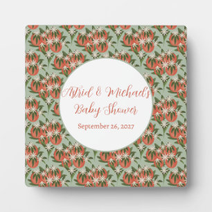 Plaque Photo Little Cutie Clementine Sage Baby shower Citrus