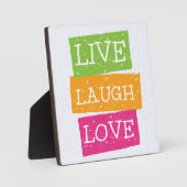 Plaque Photo Live Laugh Love 2 (Recto)