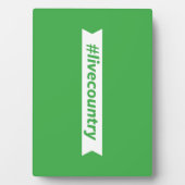 Plaque Photo #LiveCountry (Devant)