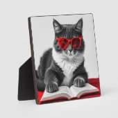 Plaque Photo Livre de lecture Cat (Recto)