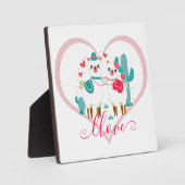 Plaque Photo Llama d'amour  (Recto)