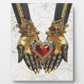 Plaque Photo L'offre - Coeur dans les mains (Devant)