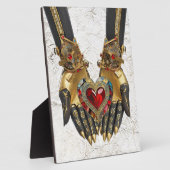 Plaque Photo L'offre - Coeur dans les mains (Côté)