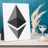 Plaque Photo Logo de l'Ethereum uniquement (Côté)