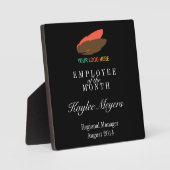 Plaque Photo Logo d'entreprise employé du mois prix (Recto)