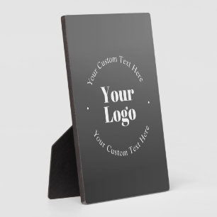 Plaque Photo Logo d'entreprise ou design & texte modifiable