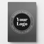 Plaque Photo Logo d'entreprise ou design & texte modifiable (Devant)