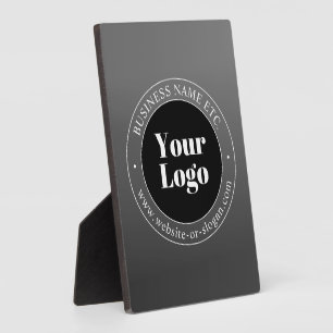 Plaque Photo Logo d'entreprise ou design & texte modifiable