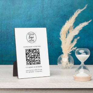 Plaque Photo Logo d'entreprise personnalisé et code QR