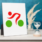 Plaque Photo Logo du cool cycliste (Côté)