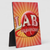 PLAQUE PHOTO LOGO DU PHLÉBOTOMISTE DE LABORATOIRE RBC (Côté)