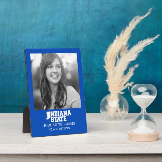 Plaque Photo Logo Indiana State (Côté)