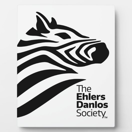 Plaque Photo Logo officiel de la société Ehlers-Danlos (Devant)