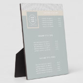 Plaque Photo Logo professionnel moderne Motif (Côté)