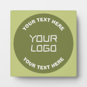 Plaque Photo Logo téléchargé ou design & texte modifiable Toute (Devant)