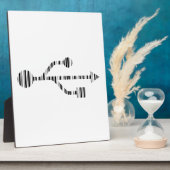 Plaque Photo LOGO USB CODE BARRE Ordinateur modèle de code-barr (Côté)