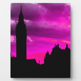 Plaque Photo Londres City Sunset