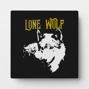 Plaque Photo Lone Wolf Homme Sigma moderne minimaliste