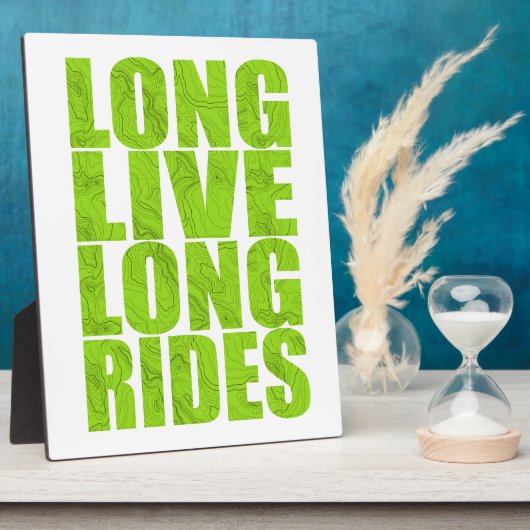 Plaque Photo Long Live Long Rides (Topo) (Côté)