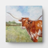 Plaque Photo Longhorn - Art Print (Devant)