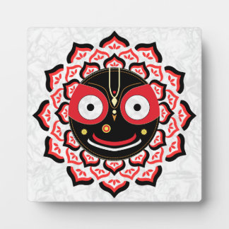 Plaque Photo Lord Jagannath Face Chakra Hindu Deity