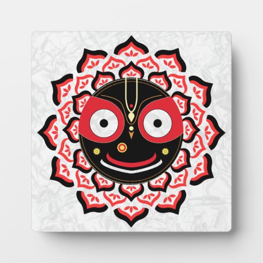 Plaque Photo Lord Jagannath Face Chakra Hindu Deity (Devant)