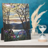 Plaque Photo Louis Comfort Tiffany - Vitrail 4 Magnolias (Côté)