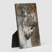 Plaque Photo loup (Côté)
