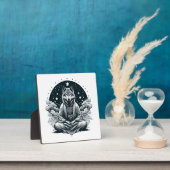 Plaque Photo Loup averti (Insitu)